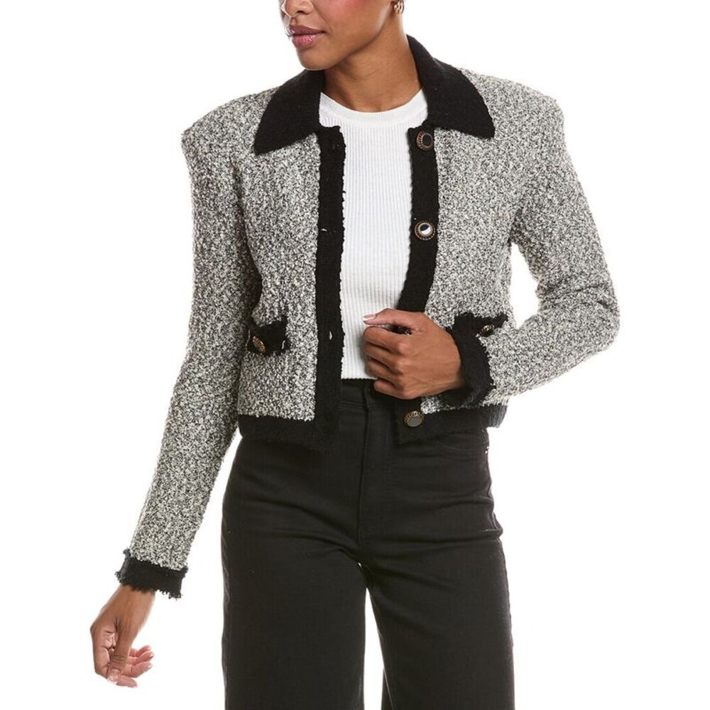 L’Agence Womens Arielle Collared Jacket